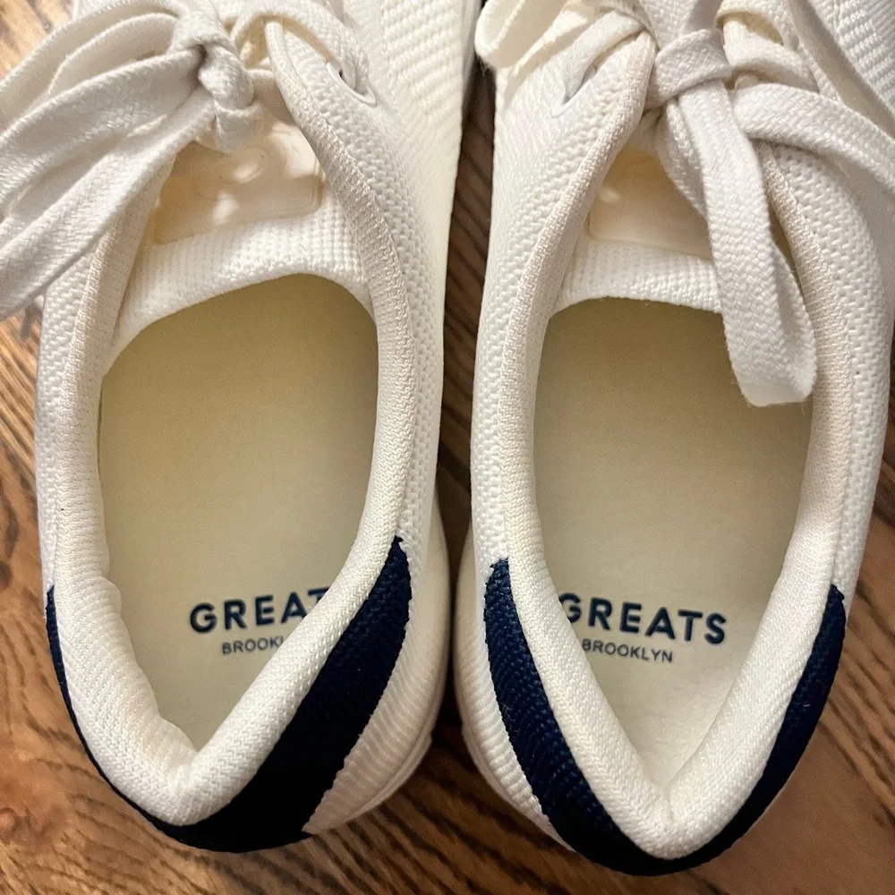 Greats Brooklyn white canvas sneakers